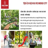 Tiện ích xung quanh căn hộ Richmond City quận Bình Thạnh